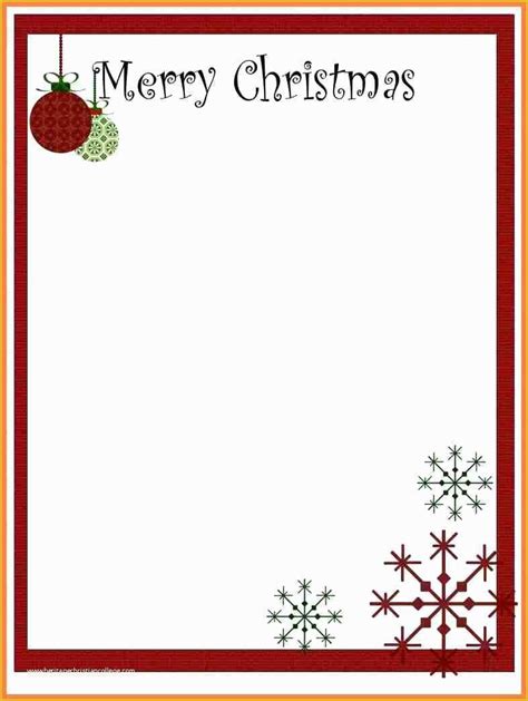 Christmas Letter Templates in Word .